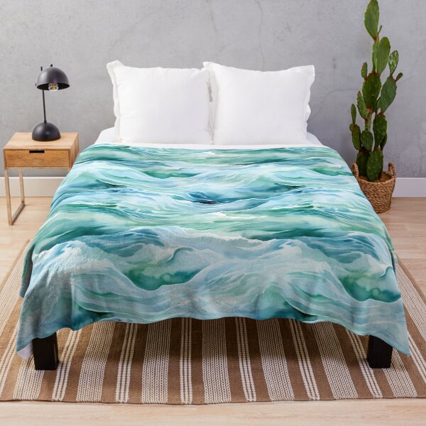 Item preview, Sea Waves Watercolor Pattern #6 designed and sold by NatureSight.