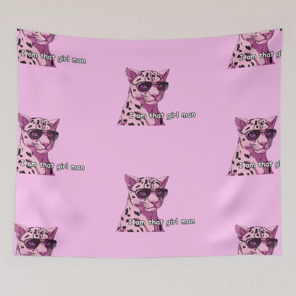 Item preview, I am that girl man pink jaguar quote  designed and sold by pinkuardesign.