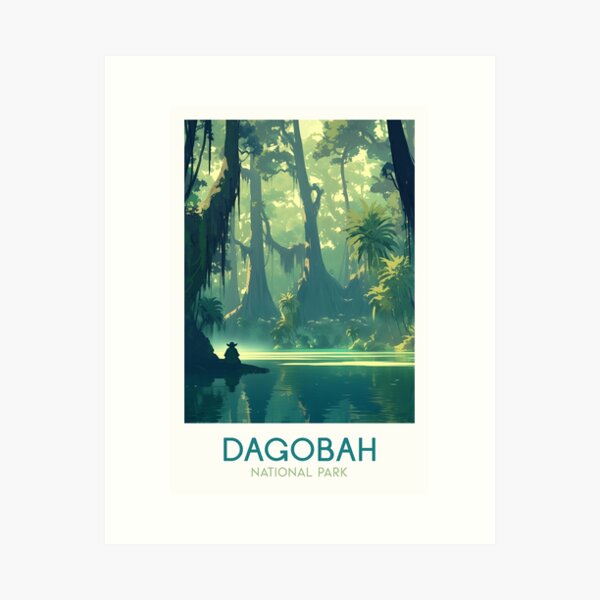 Item preview, Dagobah National Park Poster designed and sold by magrodanny.