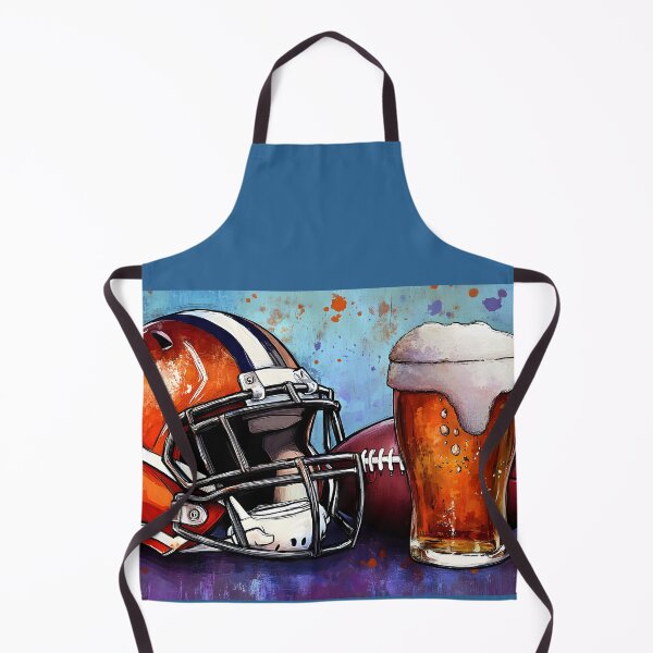Item preview, Football Helmet and Beer with Vibrant Colors - Energetic Game Day Sports Art for Football Fans Generative AI designed and sold by OlfactoART Studio.
