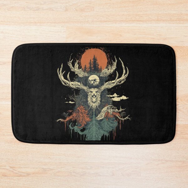 Item preview, Perun and the Sacred Deer: A Mystical Slavic Tribute designed and sold by MythSpire.