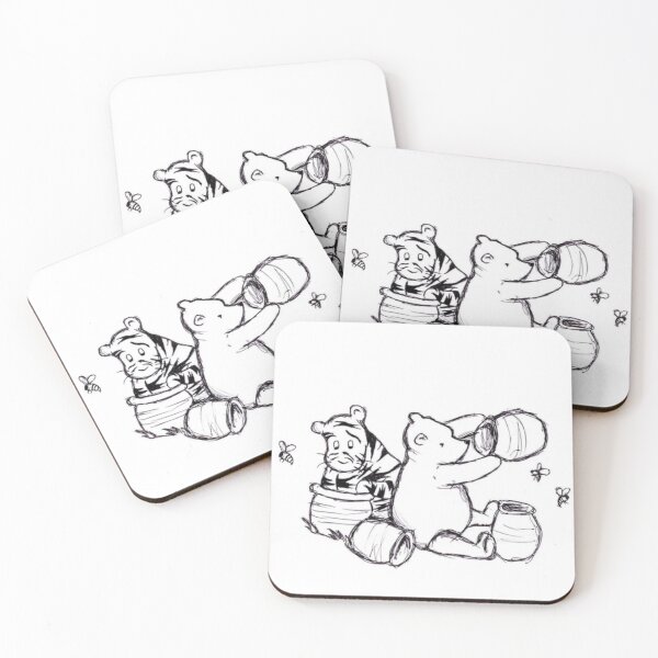 Item preview, Tigger and Pooh with honey pots. designed and sold by jamiestarr.