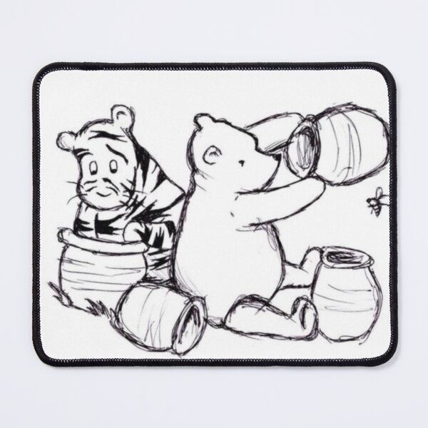 Item preview, Tigger and Pooh with honey pots. designed and sold by jamiestarr.