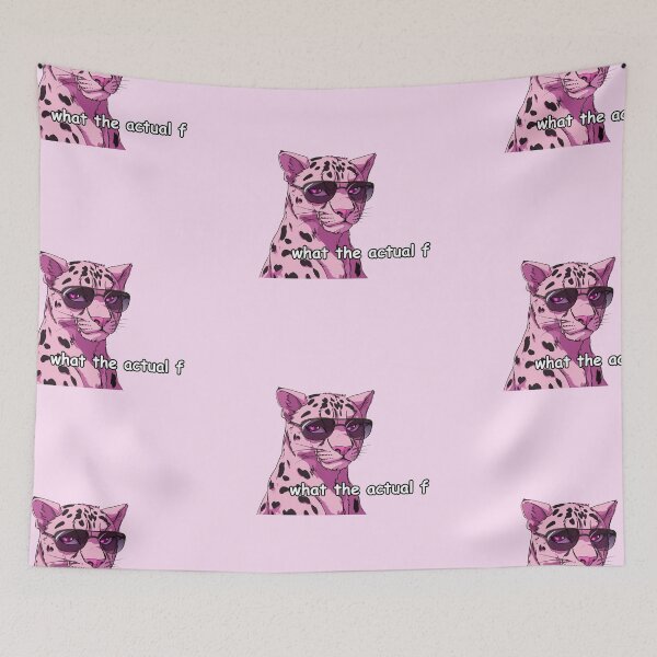 Item preview, What the actual f pink jaguar quote  designed and sold by pinkuardesign.