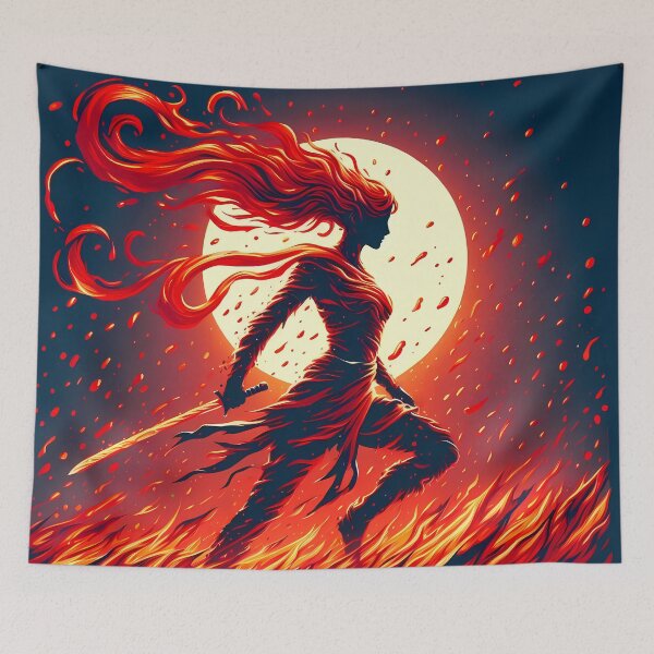 Item preview, Lava Fire Warrior, Ai Generated Art  designed and sold by ACC .