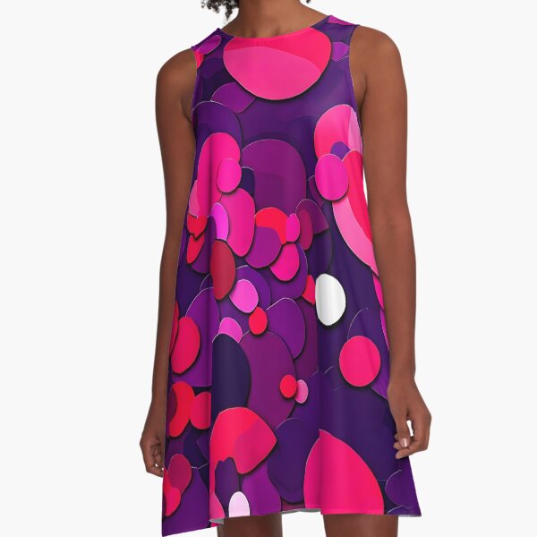 Item preview, Overlapping purple and fuchsia circles for a bold, vibrant designed and sold by Tchoice.