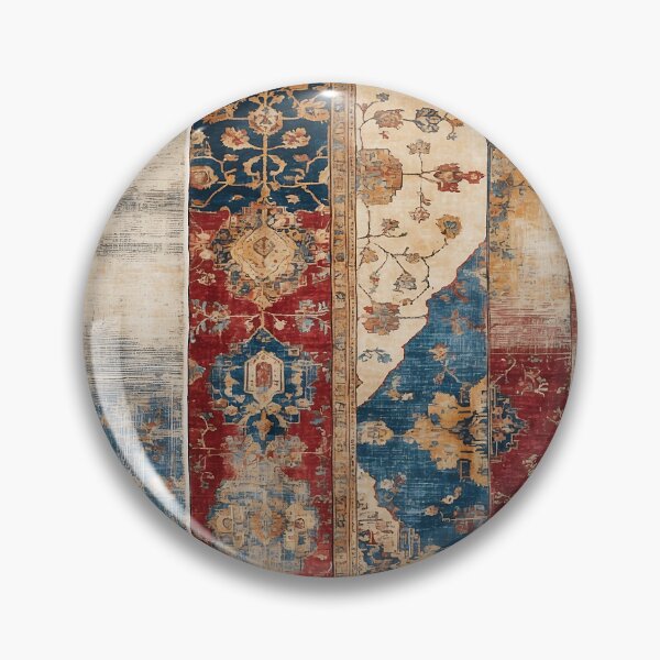 Item preview, Bohemian Striped Vintage Rug: Distressed Multicolor Oriental Patterns designed and sold by Octavia Soldani.
