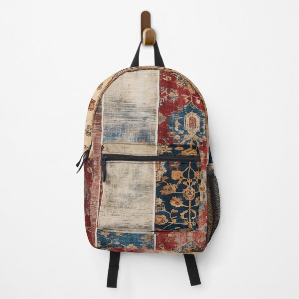 Item preview, Bohemian Striped Vintage Rug: Distressed Multicolor Oriental Patterns designed and sold by Octavia Soldani.