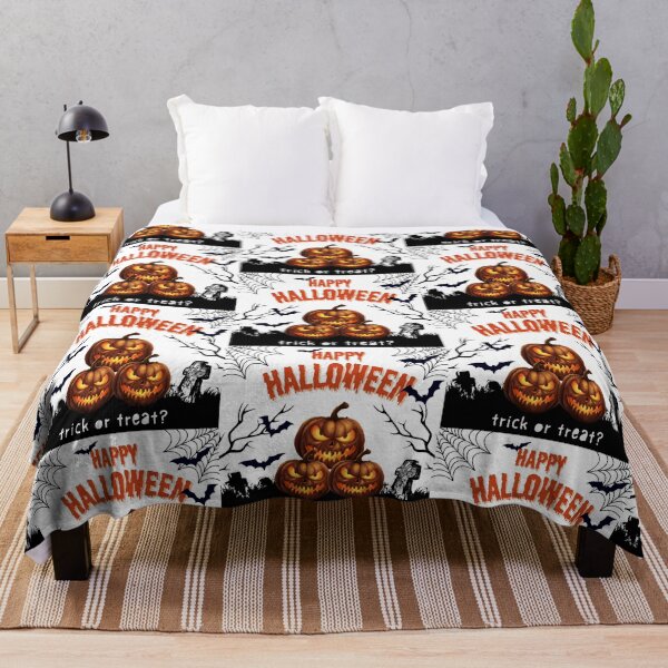 Item preview, Happy Halloween, Trick or Treat. Spooky pumpkins: A chilling “Happy Halloween, Trick or Treat”! designed and sold by FreeSoulLab.
