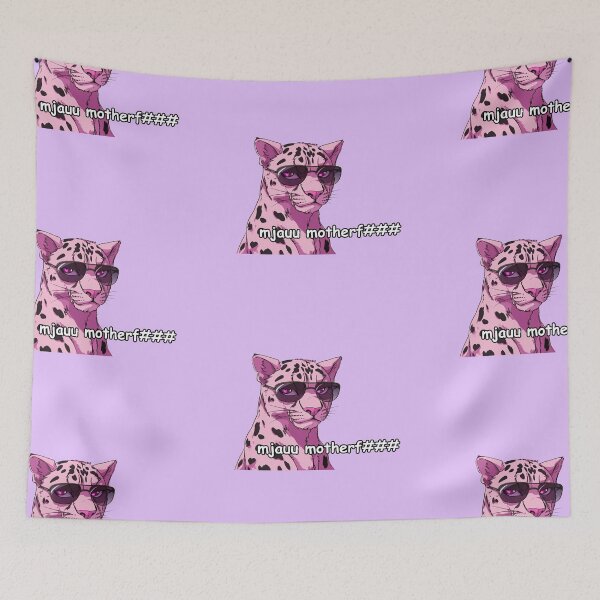 Item preview, Mjauu motherf pink jaguar quote  designed and sold by pinkuardesign.