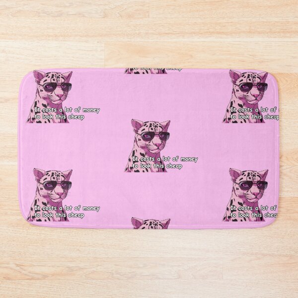 Item preview, Pink jaguar with sunglasses meme quote  designed and sold by pinkuardesign.