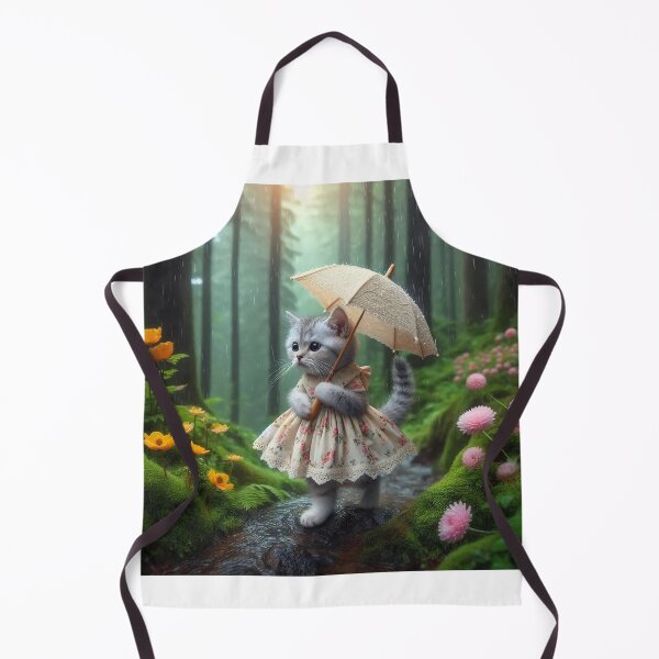 Item preview, The Cat Girl Walking in the Forest森林中散步的貓女孩 designed and sold by BoBo686868.