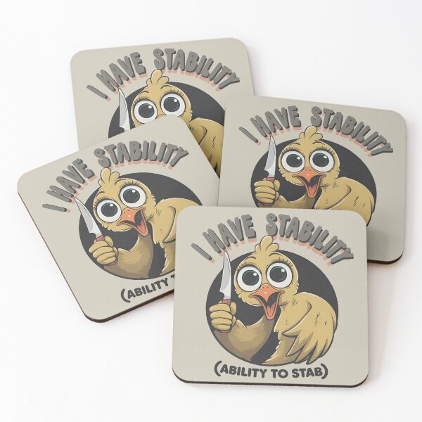 Item preview, Crazy duck I have stability ability to stab retro cartoon designed and sold by Osaya-Store.