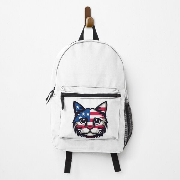 Item preview, Patriotic American Flag Cat Mascot designed and sold by 3Tubes.