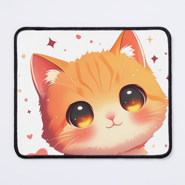 Item preview, Anime-Style Orange Cat Illustration designed and sold by PixelMuse2024.
