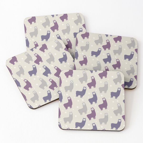 Item preview, Purple Fluffy Llamas designed and sold by dottiedigitals.