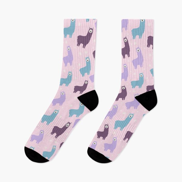 Item preview, Purple and Blue Fluffy Llamas designed and sold by dottiedigitals.