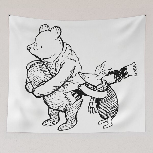 Item preview, Pooh and Piglet off to lunch. designed and sold by jamiestarr.