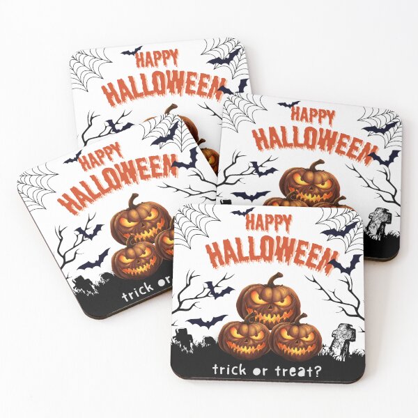 Item preview, Happy Halloween, Trick or Treat. Spooky pumpkins: A chilling “Happy Halloween, Trick or Treat”! designed and sold by FreeSoulLab.