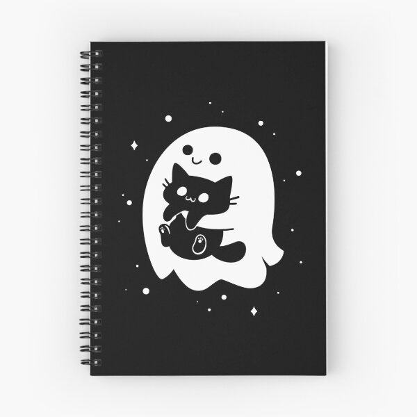 Item preview, Spooky Cat Snatcher - Ghost Holding Black Cat designed and sold by Snouleaf.