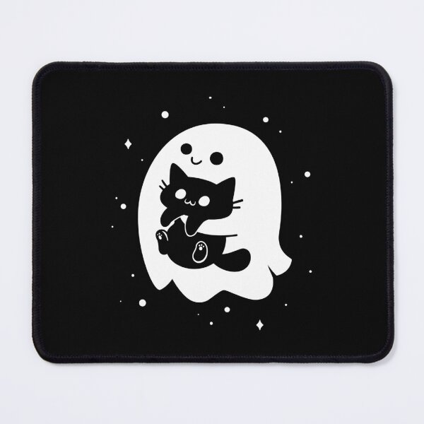 Item preview, Spooky Cat Snatcher - Ghost Holding Black Cat designed and sold by Snouleaf.