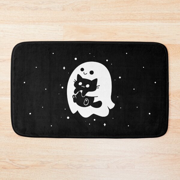 Item preview, Spooky Cat Snatcher - Ghost Holding Black Cat designed and sold by Snouleaf.