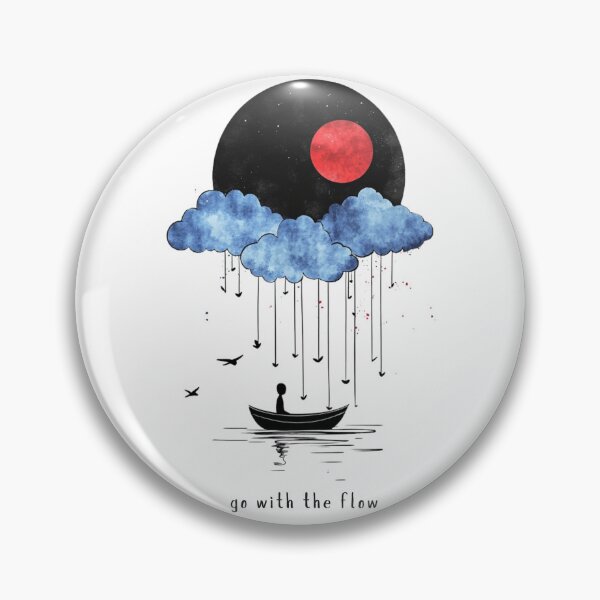 Item preview, Ethereal Kayak Watercolor Dreamlike Image - Go With The Flow designed and sold by triharder12.