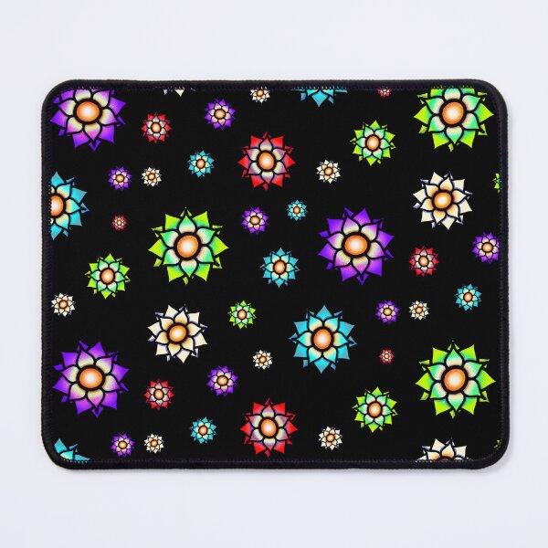 Item preview, Glowing Colorful Flowers designed and sold by ShaeRaindrop.