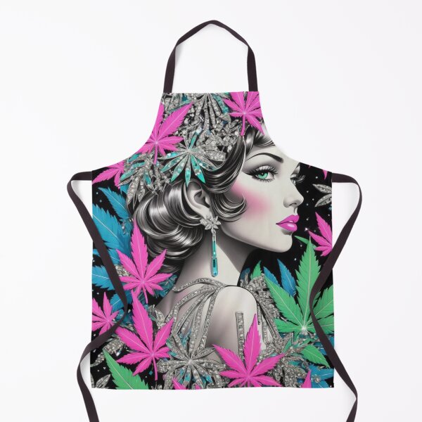 Item preview, Marijuana Princess - Dazzling Colorful Pink, Blue, Green, Rhinestone designed and sold by JLEmporium.