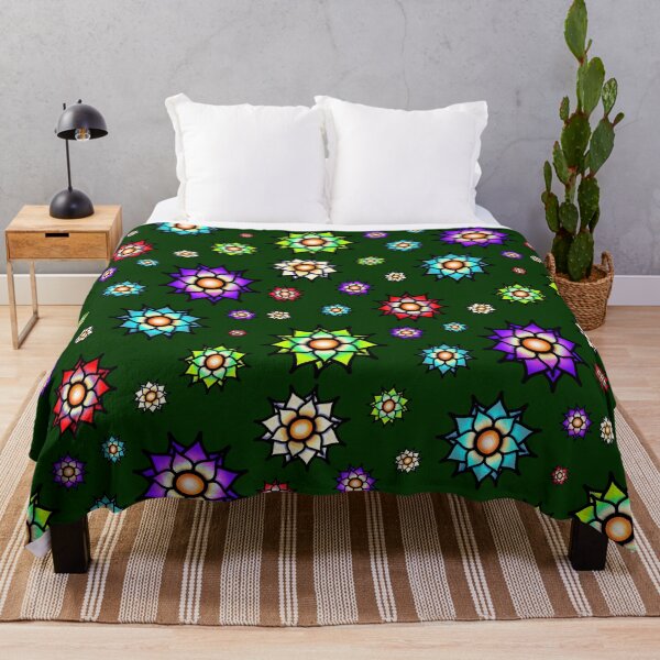 Item preview, Glowing Colorful Flowers designed and sold by ShaeRaindrop.