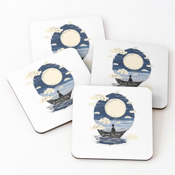 Item preview, Ethereal Kayak Watercolor Dreamlike Image - Go With The Flow designed and sold by triharder12.