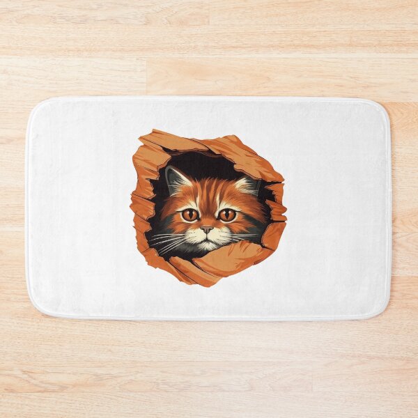 Item preview, Sweet Cat kitten look from torn fabric Hole Cloth Cute Cat Lover Owner designed and sold by ELBERSAID.