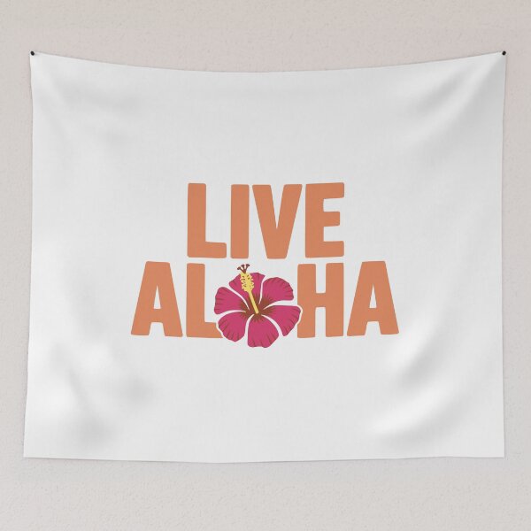 Item preview, Live Aloha. Orange And Red Flower designed and sold by PMCreative.