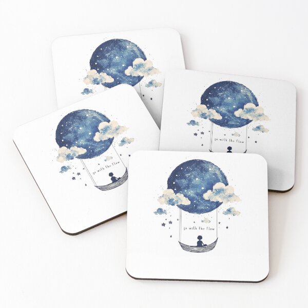 Item preview, Ethereal Kayak Watercolor Dreamlike Image - Go With The Flow designed and sold by triharder12.