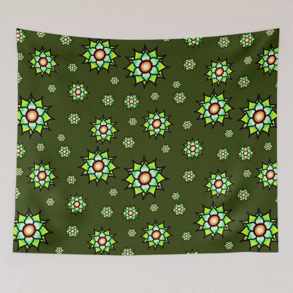 Item preview, Glowing Green Flowers designed and sold by ShaeRaindrop.