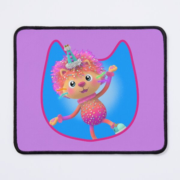 Item preview, Marty the Party Cat - pink and blue designed and sold by YonderAndBeyond.