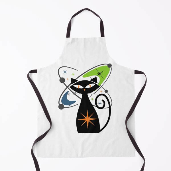 Item preview, Vintage Retro Atomic Black Cat designed and sold by StoneybrokeM.