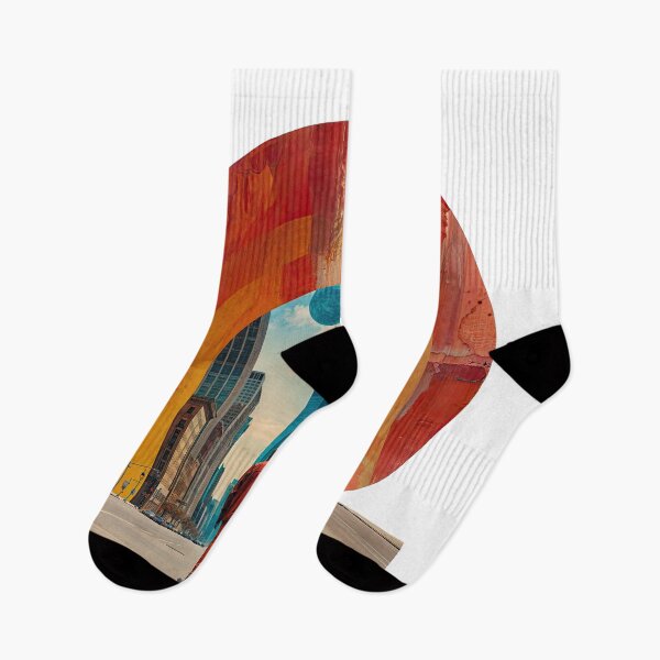 Item preview, Collage Wall Art T-shirt Design: Man walking in the Street designed and sold by ForeverPrintsOK.