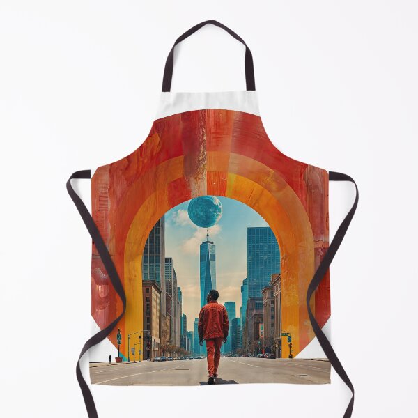 Item preview, Collage Wall Art T-shirt Design: Man walking in the Street designed and sold by ForeverPrintsOK.