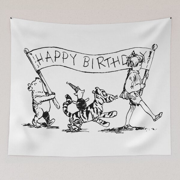 Item preview, Pooh ,Piglet, Tigger, and Christopher Robins on parade. designed and sold by jamiestarr.