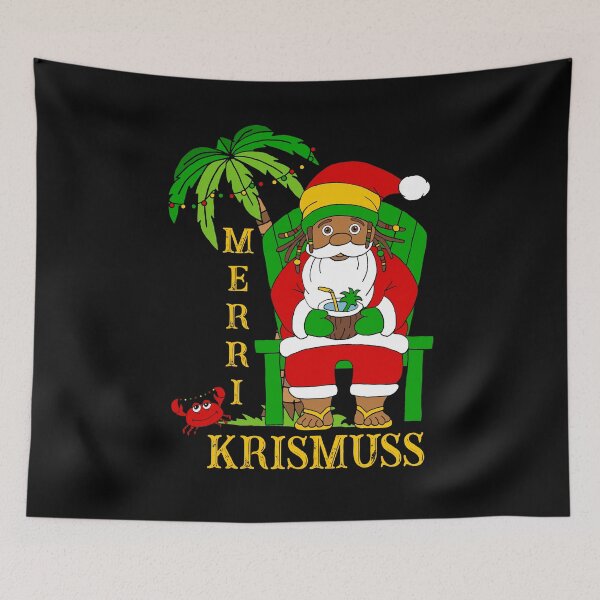 Item preview, Rasta Santa Claus Christmas designed and sold by HotHibiscus.