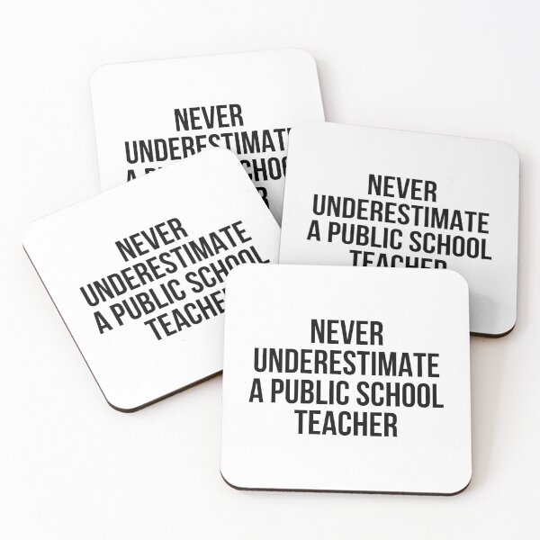 Item preview, Never Underestimate A Public School Teacher designed and sold by allthetees.