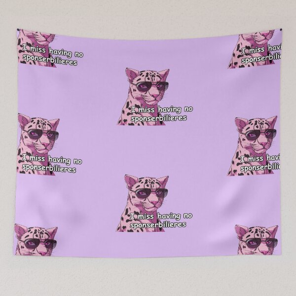 Item preview, Pink jaguar with sunglasses meme quote  designed and sold by pinkuardesign.