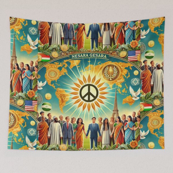 Item preview, Peace and Unity designed and sold by Art With Impact – Statement Art & Apparel for Deep Thinkers.