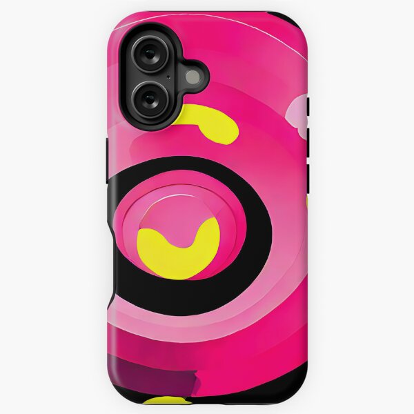 Item preview, Neon pink and yellow overlapping circles with bright accents designed and sold by Tchoice.