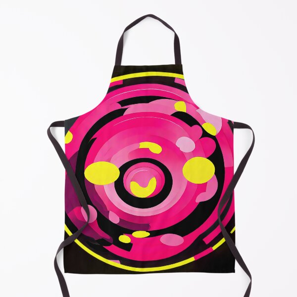 Item preview, Neon pink and yellow overlapping circles with bright accents designed and sold by Tchoice.