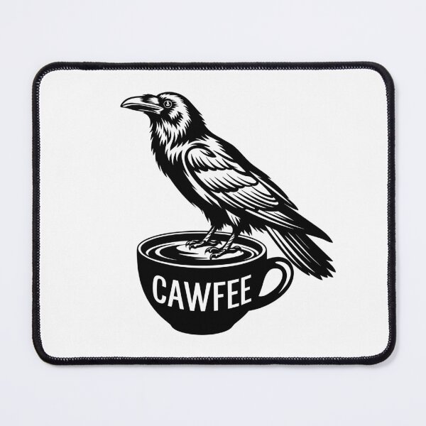 Item preview, Cawfee Crow Raven designed and sold by DamnGoodDesign.