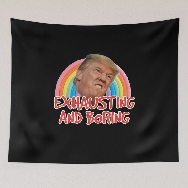 Item preview, Donald Trump Rallies Exhaustion Boredom Vote Kamala  designed and sold by The Junto Shop.