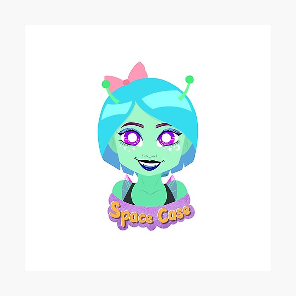 Item preview, Space Case Monster Girl designed and sold by chickyoudontkno.
