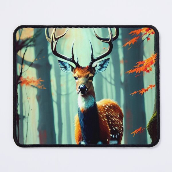 Item preview, Majestic Stag Amidst Autumn Splendor #3 designed and sold by LyssasMindArt.